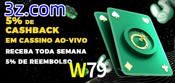 Promoções do cassino ao Vivo W79